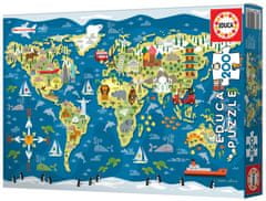 Educa Puzzle Zemljevid sveta 200 kosov