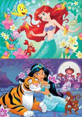 Educa Puzzle Disneyjeve princese: Ariel in Jasmina 2x48 kosov