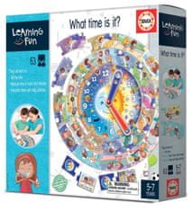 Educa Izobraževalna uganka in igra Učenje je zabavno: koliko je ura?