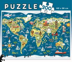 Educa Puzzle Zemljevid sveta 200 kosov