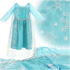 MG Frozen Elsa kostum 120cm, modro