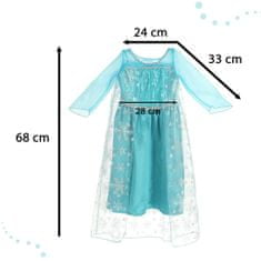 MG Frozen Elsa kostum 120cm, modro
