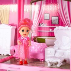 MG Fashion Villa hiša za punčke, roza