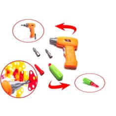 MG Drill otroški izvijač s priborom + mozaik 261 del