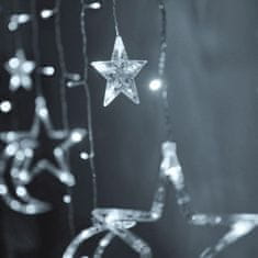 MG Moon Stars svetlobna veriga 138 LED 2.5m, hladna bela