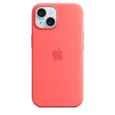 Silikonsko ohišje za iPhone 15 z MS - Guava