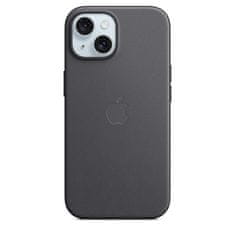 Ohišje za iPhone 15+ FineWoven z MS - črno