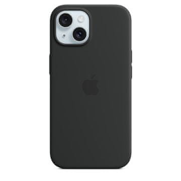 Silikonsko ohišje za iPhone 15+ z državo članico - črno