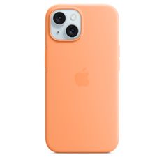 Silikonsko ohišje za iPhone 15+ z MS - Orange Sorbet