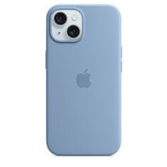 Silikonsko ohišje za iPhone 15+ z državo članico - zimsko modro