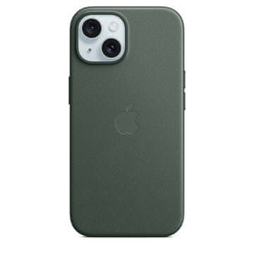 Ohišje za iPhone 15+ iz fino tkanega materiala z MS - Evergreen