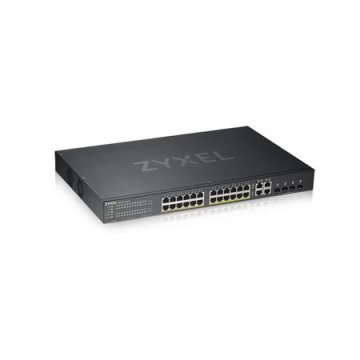 Zyxel GS1920-24HPv2, 28 portno pametno upravljano stikalo PoE 24x gigabitno bakreno PoE in 4x gigabitno dvoosebno, hybird mode, sta