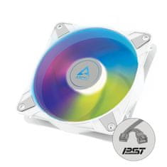 Arctic P12 PWM PST A-RGB (White) 0dB - 120mm ventilator za ohišje z optimizacijo tlaka