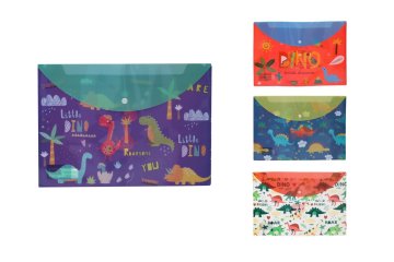 Wiky Mapa z gumbom 36x26 cm Dino