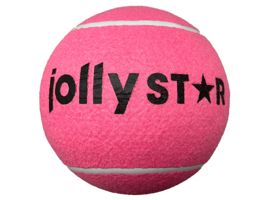 Alltoys Teniška žogica XXL JollyStar 23 cm roza