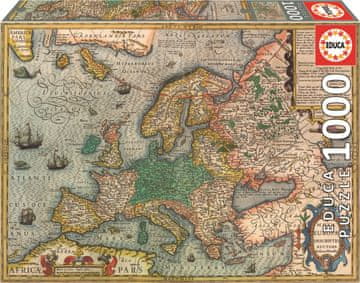 Educa Puzzle Zemljevid Evrope 1000 kosov
