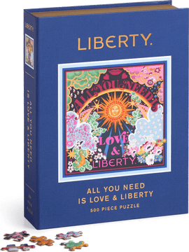 Galison Liberty Square Puzzle: All you need is love and freedom 500 kosov