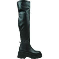 Tommy Hilfiger Škornji elegantni čevlji črna 39 EU Tjw Over The Knee Boots
