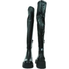 Tommy Hilfiger Škornji elegantni čevlji črna 39 EU Tjw Over The Knee Boots