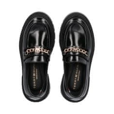 Tommy Hilfiger Mokasini elegantni čevlji črna 38 EU Low Cut Shoe Black