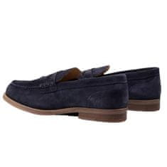 Tommy Hilfiger Čevlji elegantni čevlji mornarsko modra 43 EU Męskie Suede Loafer