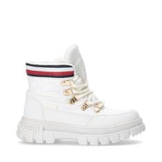 Tommy Hilfiger Čevlji bela 35 EU Lace-up Bootie Ivory