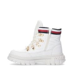 Tommy Hilfiger Čevlji bela 35 EU Lace-up Bootie Ivory