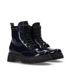 Tommy Hilfiger Vojaški škornji mornarsko modra 35 EU Lace Up Bootie Blue