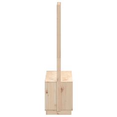 Vidaxl Stojalo za oblačila in čevlje 113x40x157,5 cm trdna borovina
