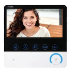 Orno 7-palčni barvni video monitor za razširitev sistemov ceti, s funkcijo intekom, upravljanjem vrat in možnostjo video/video snemanja