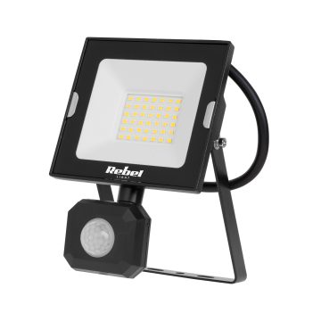 Rebel 30W led reflektor s senzorjem gibanja in somraka, 4000k, 230v