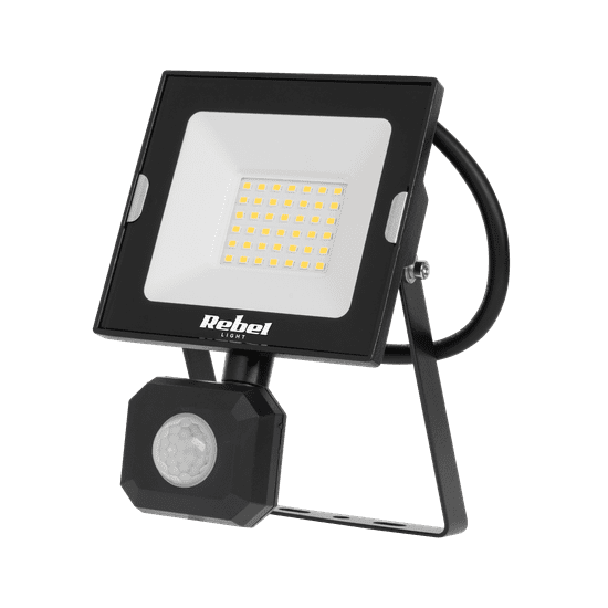 Rebel 30W led reflektor s senzorjem gibanja in somraka, 4000k, 230v