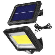 Maclean solarni reflektor s senzorjem gibanja, ip44, 5W, 400lm, 6000k, litijeva baterija 1300 mah, 5,5V dc mce438