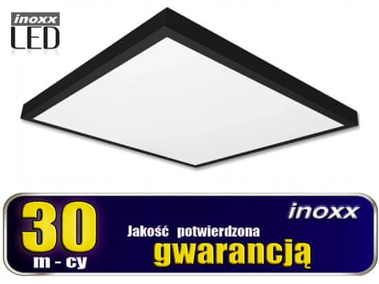 led panel 60x60 60w stropna svetlobna kaseta 6000k hladno + površinski okvir črna