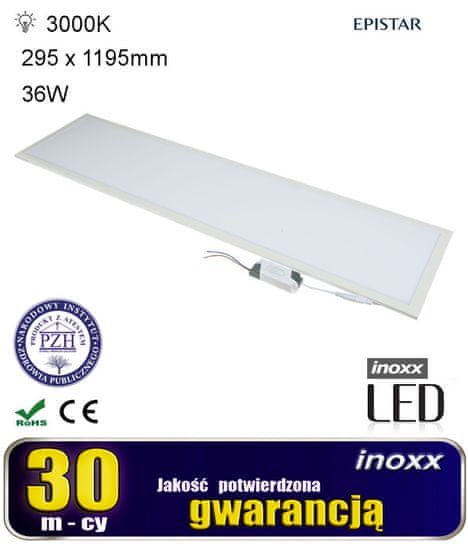 led panel 120x30 36w stropna svetilka slim coffer 3000k toplo