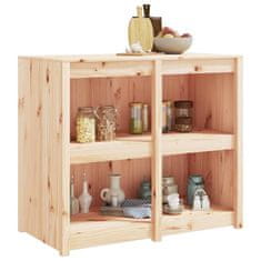 Vidaxl Zunanja kuhinjska omarica 106x55x92 cm trdna borovina