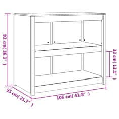 Vidaxl Zunanja kuhinjska omarica 106x55x92 cm trden les douglas