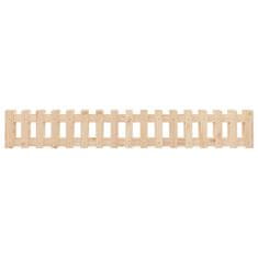 Vidaxl Vrtna visoka greda z ograjico 200x30x30 cm trdna borovina