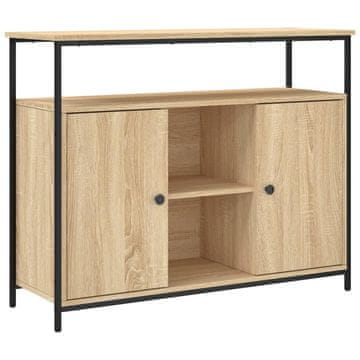 Vidaxl Omarica iz hrasta sonoma 100x35x80 cm inženirski les