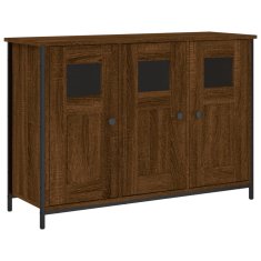 Vidaxl Komoda rjavi hrast 100x35x70 cm inženirski les