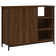 Vidaxl Komoda rjavi hrast 100x33x75 cm inženirski les