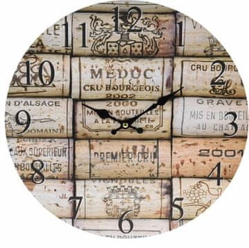 EXCELLENT Stenska ura Excellent KO-Y36901130spun lesena 33 cm BISTRO spun