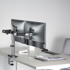 Ergo Office deluxe ergo pisarniški nosilec za dvojni monitor, 17"-32", največ 9 kg, er-449