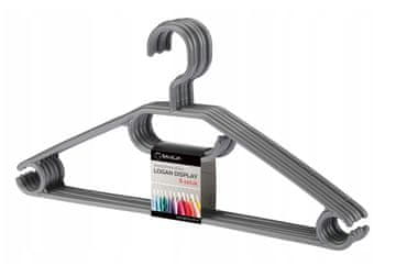 shumee Plastični vrtljivi obešalnik za oblačila, 5 kosov, Logan