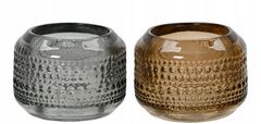 Kaemingk Dekorativni stekleni svečnik za sveče 8,2 x 5,8 cm 1 kos.