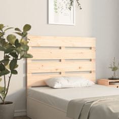 Vidaxl Posteljno vzglavje 100x3x80 cm trdna borovina