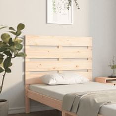 Vidaxl Posteljno vzglavje 100x3x80 cm trdna borovina