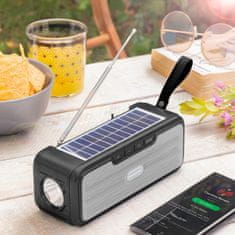 InnovaGoods Brezžični zvočnik s solarnim polnjenjem in LED svetilko Sunker InnovaGoods