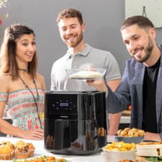 InnovaGoods Cvrtnik na vroči zrak s tehtnico InnovaGoods Fryinn Balance 5000 Črna 1500 W 5 L Nerjaveče jeklo