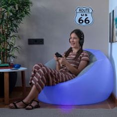 InnovaGoods Napihljiv fotelj z večbarvno LED lučko in daljinskim upravljalnikom Chight InnovaGoods